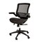 Flash Furniture Black Mid-Back Mesh Office Chair with Flip-Up Arms BL-8801X-BK-GG - alternate 5